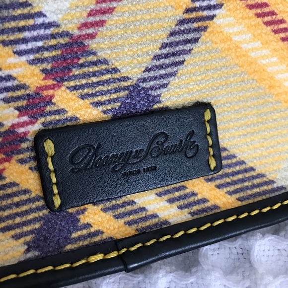 Yellow Plaid Dooney and Bourke Wristet - Picture 6 of 6